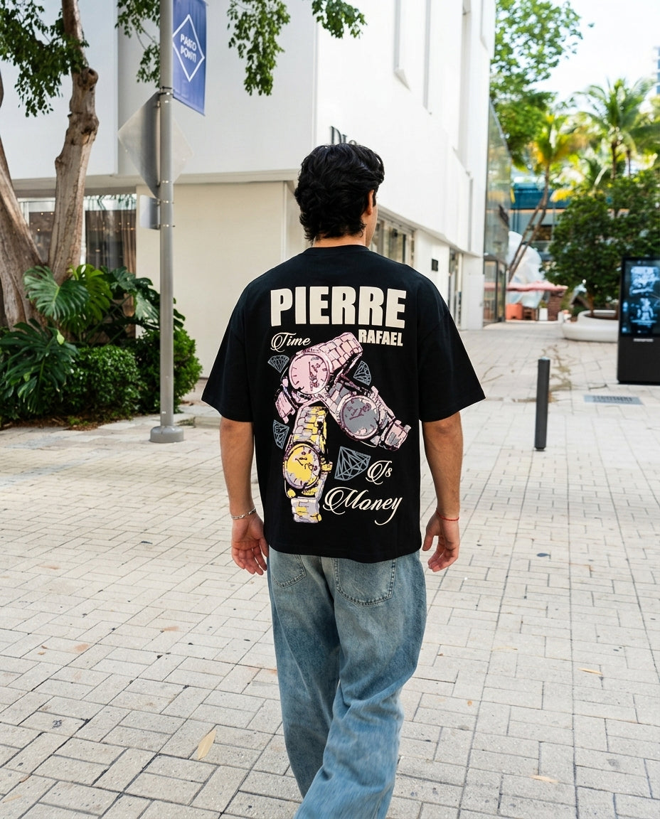PR Time Is Money Oversized Tee
